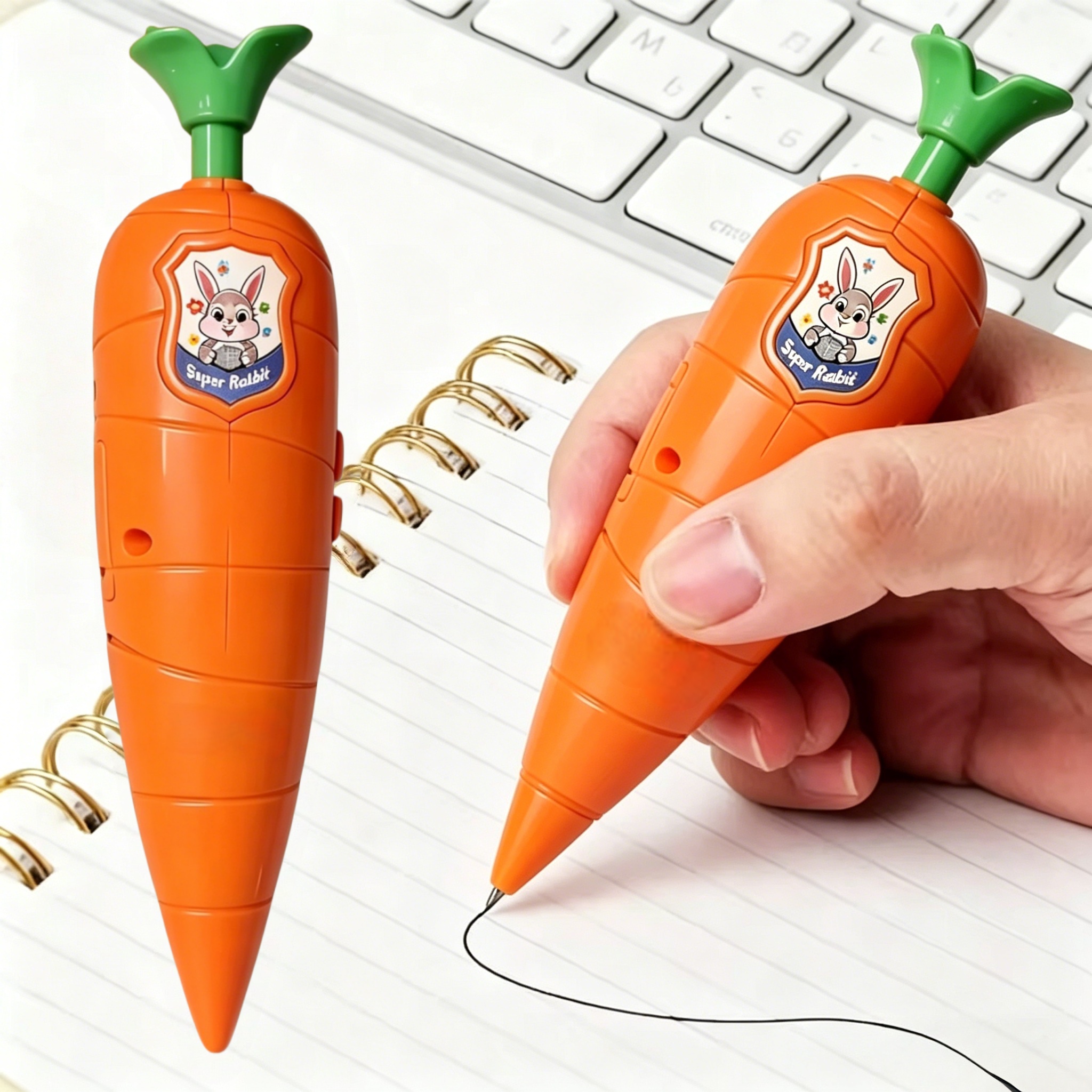 Voice Recorder Pen - Cute Carrot Voice Recorder, Portable Click