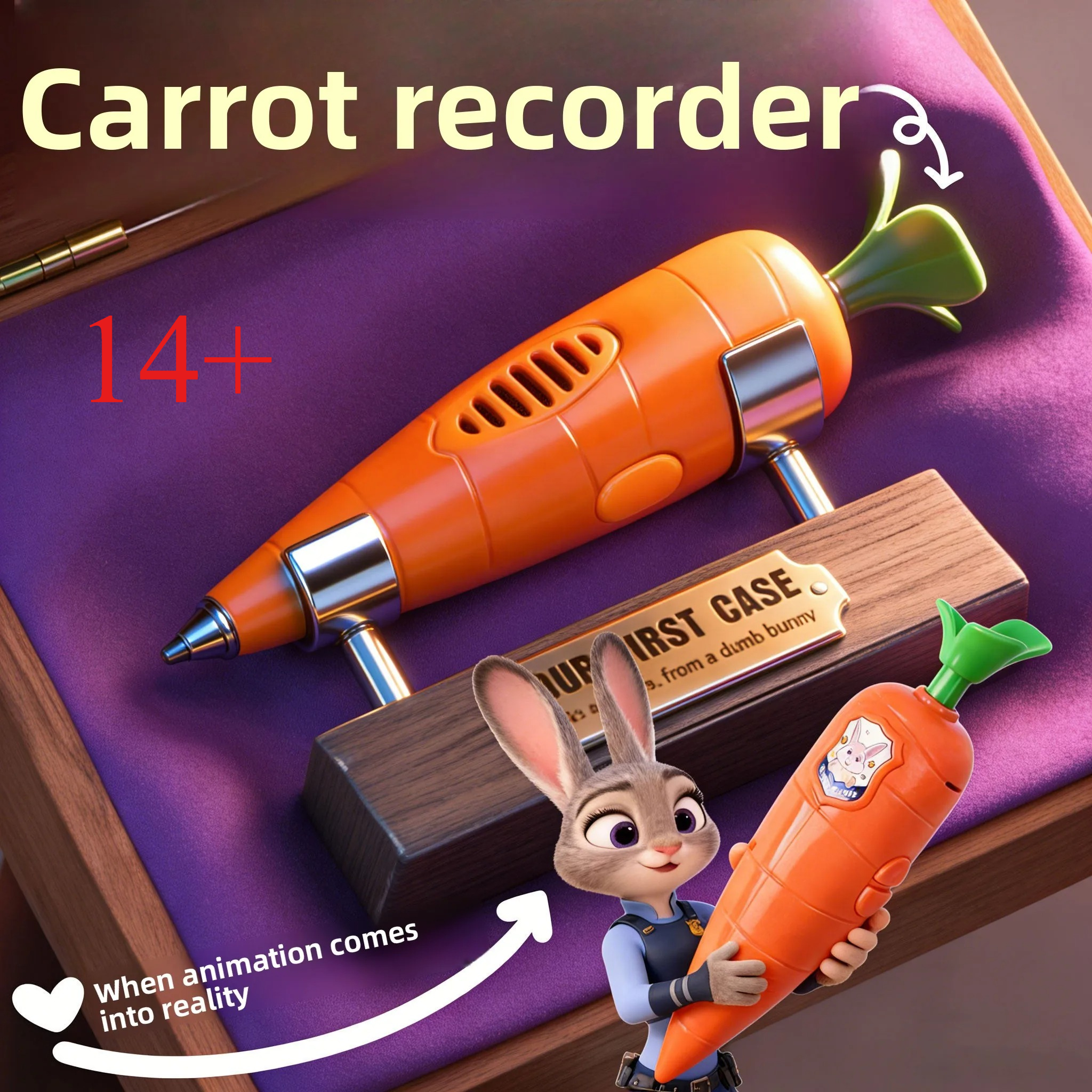Judy & Nick Carrot Voice Recor - огляд і ціна Voice Recorder Pen