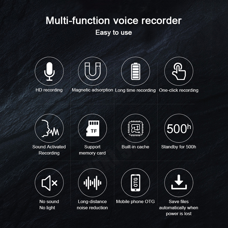 500hours Voice Recorder Dictap - огляд і ціна Voice Recorder Pen