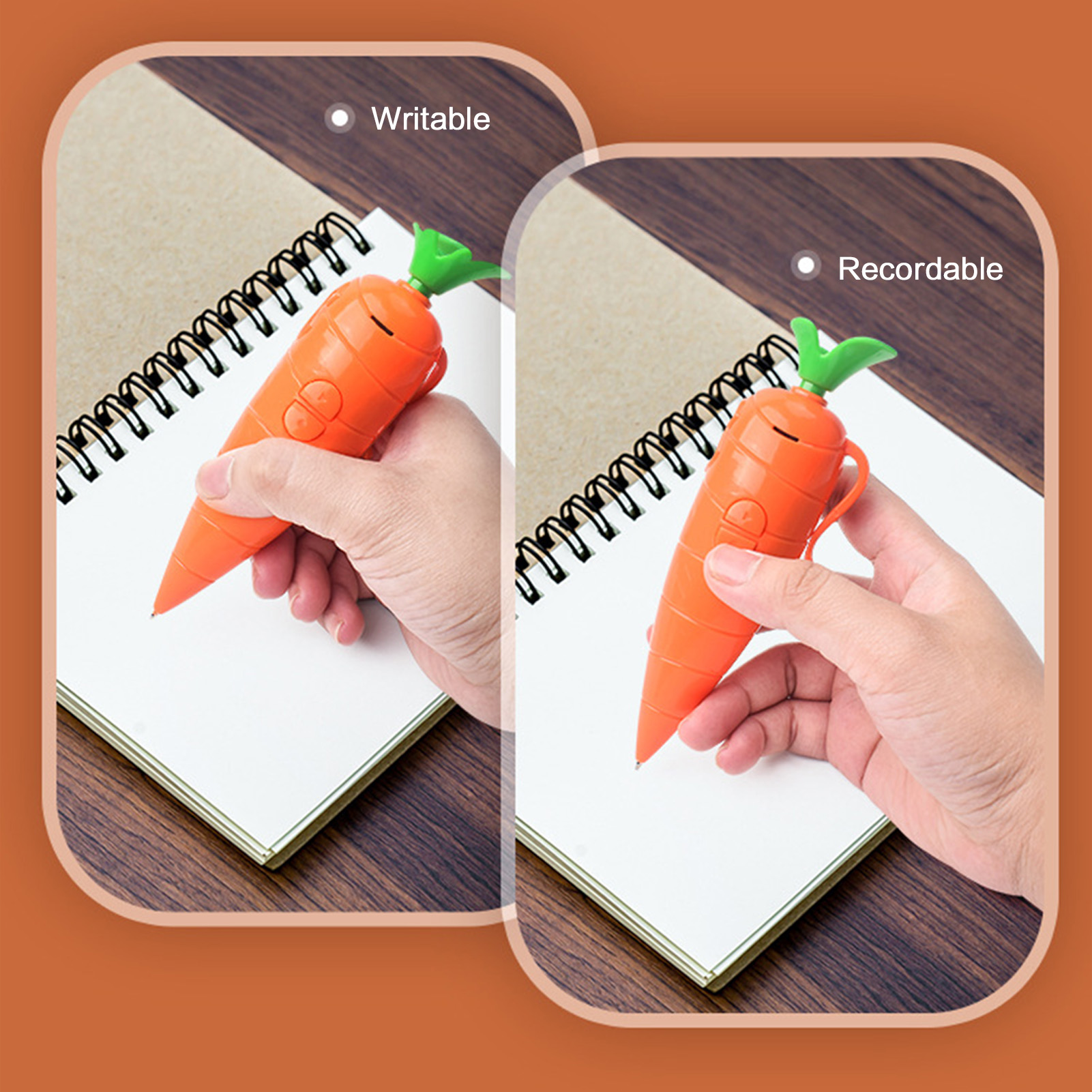 Carrot-Shaped Voice Recorder P - огляд і ціна Voice Recorder Pen
